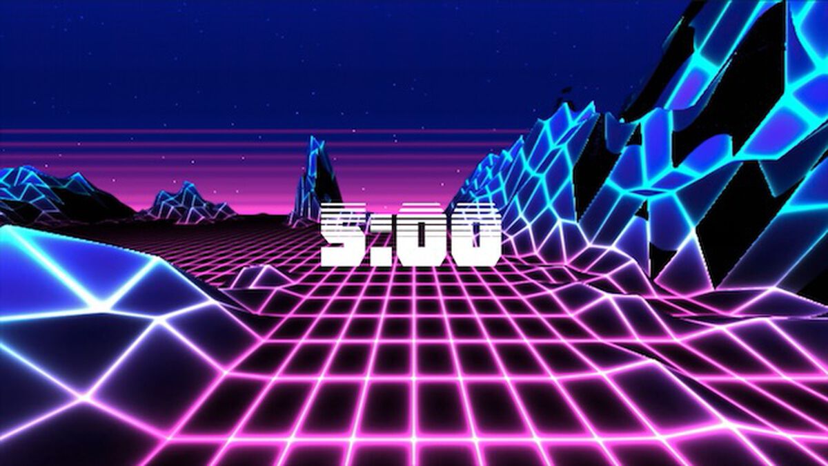 Retro Mountains Countdown image number 0